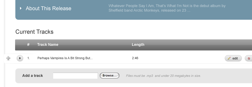 Release Manager screen
